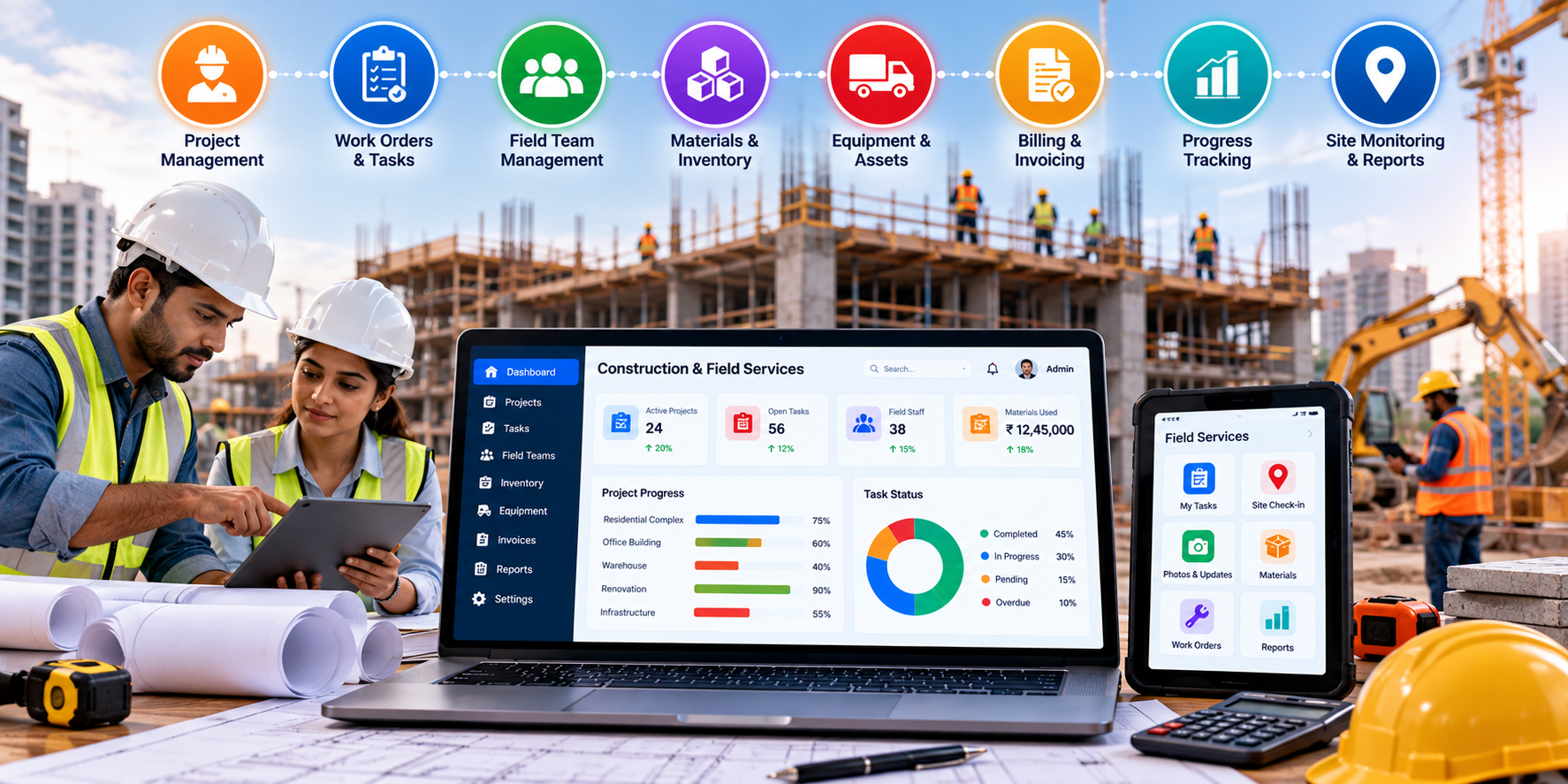 Building construction project